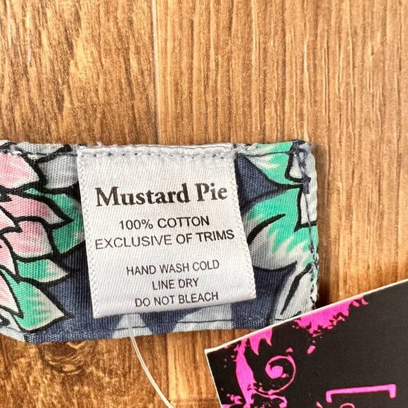 NWT Mustard Pie Alice Wrap In Royal Blue Sz M - Picture 4 of 12